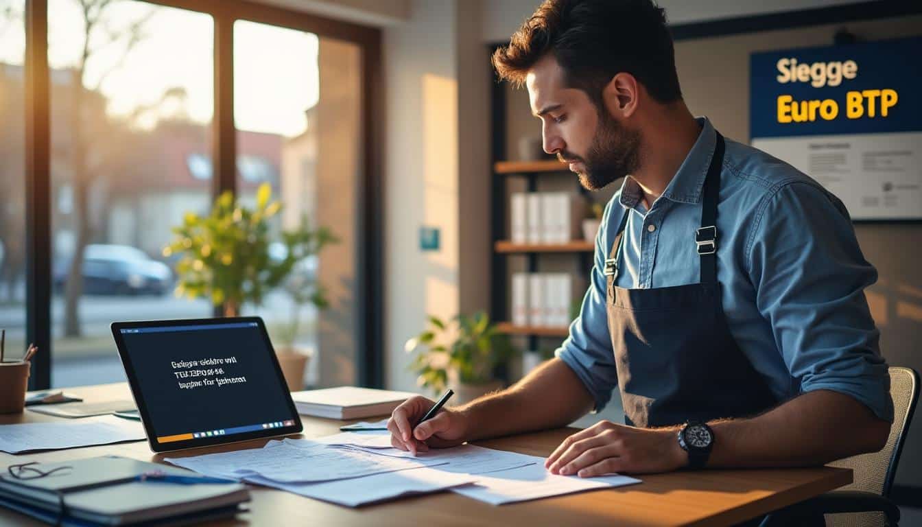 Illustration: Les documents officiels et l’adresse du siège du groupe Euro BTP