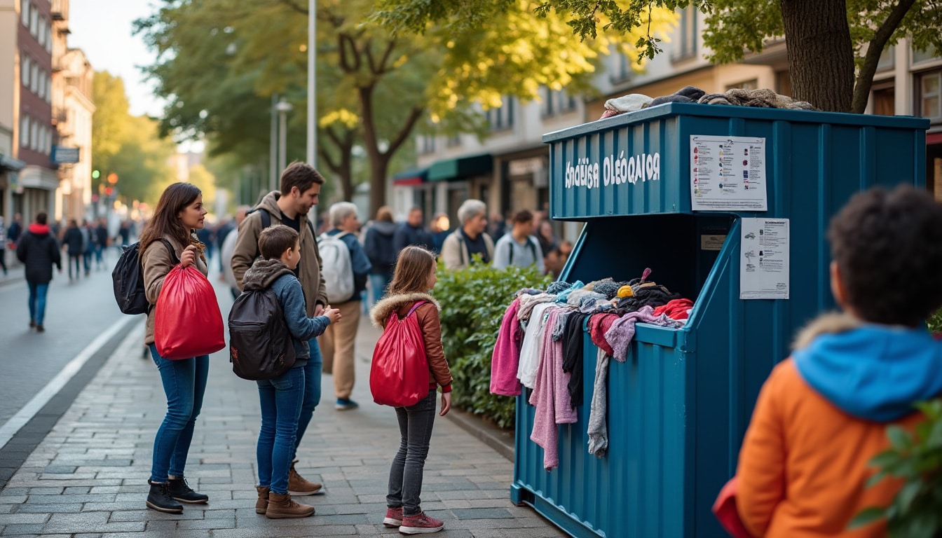 Illustration: Comprendre le fonctionnement et les usages du container à vêtements