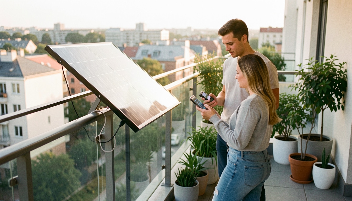 Panneau solaire sur balcon : choix, pose et rentabilité
