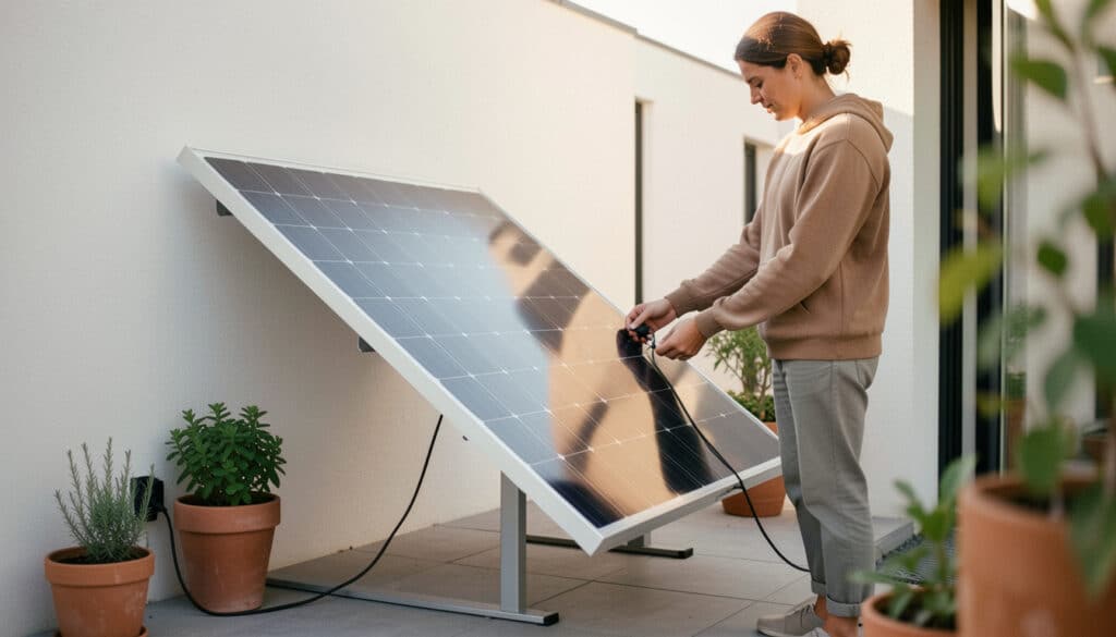 Panneau solaire prêt à brancher : installation facile